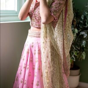 Pink formal lengha